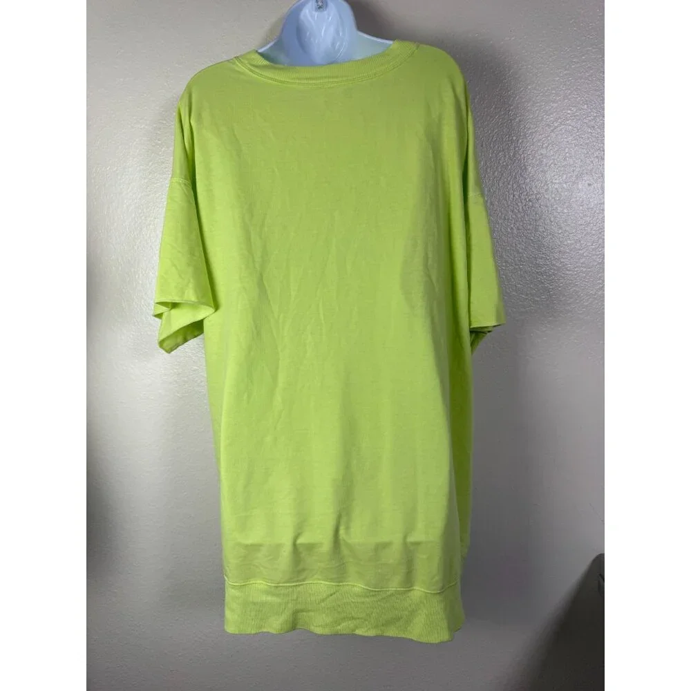 Infinitely Free People Cozy Cool Girl Sleep Tee Oversized Neon Green Women Small - Picture 15 of 16